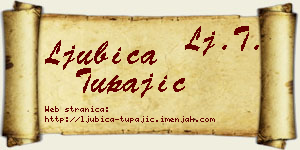 Ljubica Tupajić vizit kartica